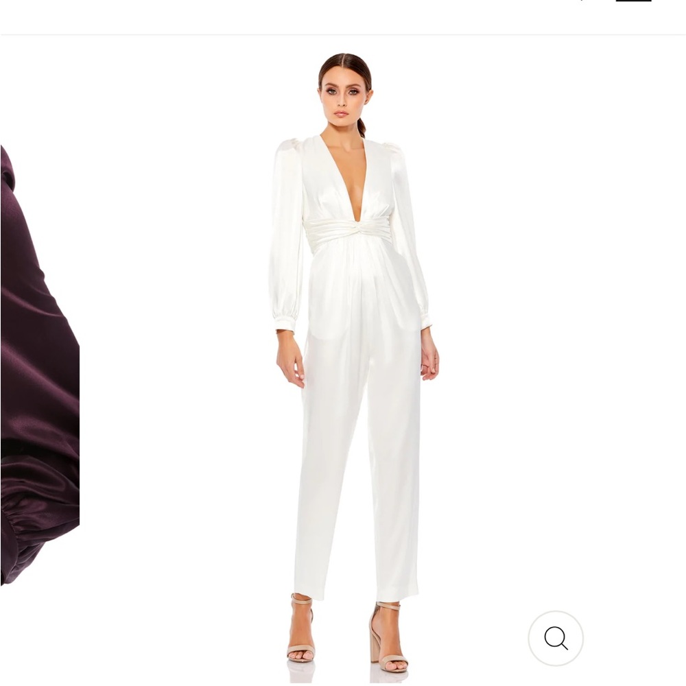 Mac Duggal Satin Jumpsuit